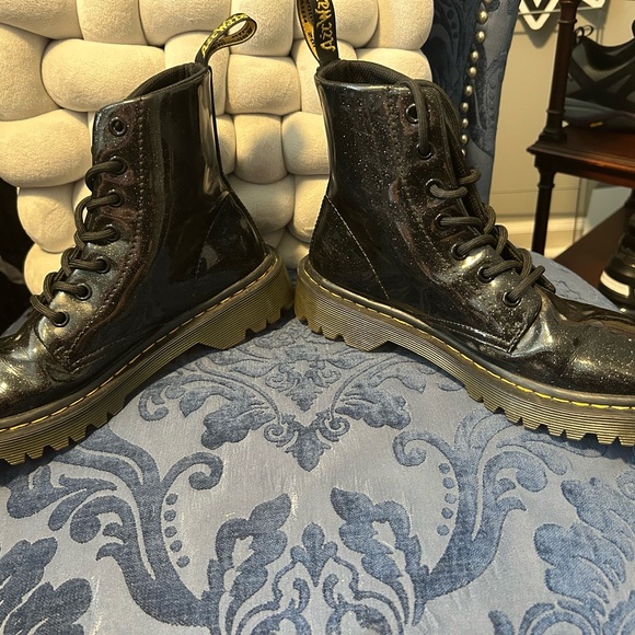 Dr Martens Luana Black Sparkle Boots size 6/EU 37 - Picture 2 of 6